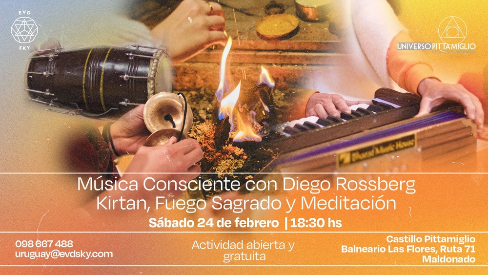 MÚSICA CONSCIENTE con Diego Rossberg | Kirtan, Fuego Sagrado y Meditación
